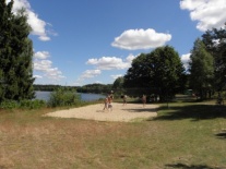 Boisko do piłki plażowej.